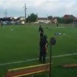 policias rumanos en futbol