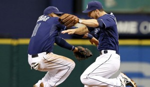 Yunel Escobar y Ben Zobrist